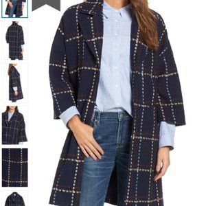 Halogen Plaid Top Coat
